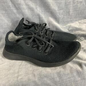 Allbirds Tree Runners Womens Size 6 Jet Black Sneaker Running Shoes​